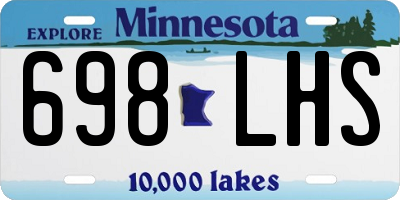 MN license plate 698LHS