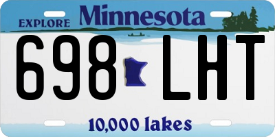 MN license plate 698LHT