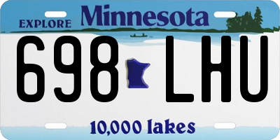 MN license plate 698LHU