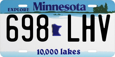 MN license plate 698LHV
