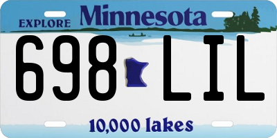 MN license plate 698LIL