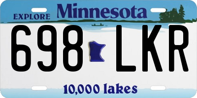 MN license plate 698LKR