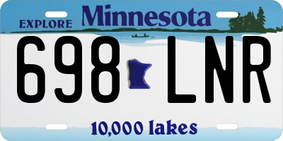 MN license plate 698LNR