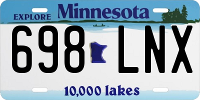 MN license plate 698LNX
