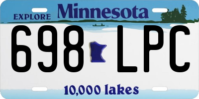 MN license plate 698LPC