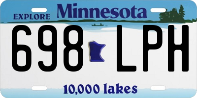 MN license plate 698LPH