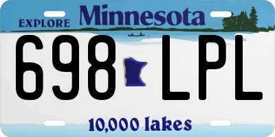 MN license plate 698LPL