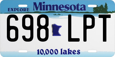 MN license plate 698LPT