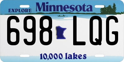 MN license plate 698LQG