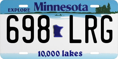 MN license plate 698LRG