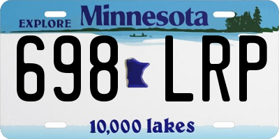 MN license plate 698LRP