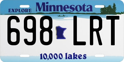 MN license plate 698LRT