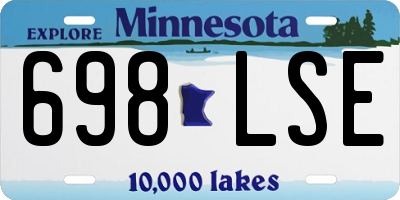 MN license plate 698LSE