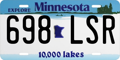 MN license plate 698LSR