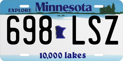 MN license plate 698LSZ