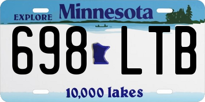 MN license plate 698LTB