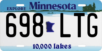 MN license plate 698LTG