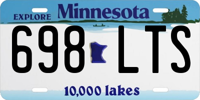 MN license plate 698LTS