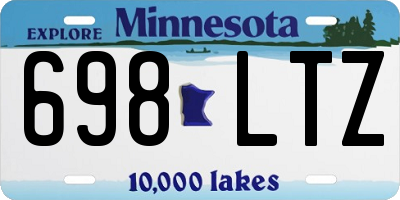 MN license plate 698LTZ