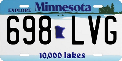 MN license plate 698LVG