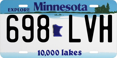 MN license plate 698LVH