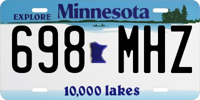MN license plate 698MHZ