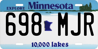 MN license plate 698MJR