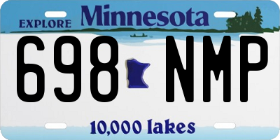 MN license plate 698NMP