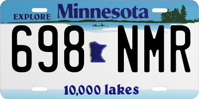 MN license plate 698NMR