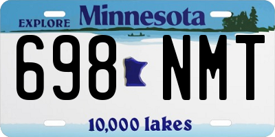 MN license plate 698NMT
