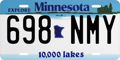 MN license plate 698NMY
