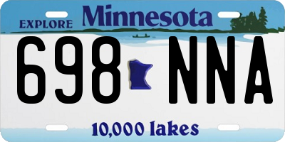 MN license plate 698NNA