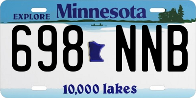 MN license plate 698NNB