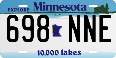 MN license plate 698NNE
