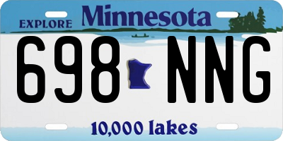 MN license plate 698NNG