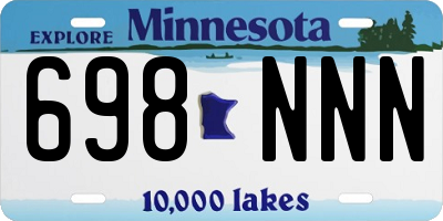 MN license plate 698NNN