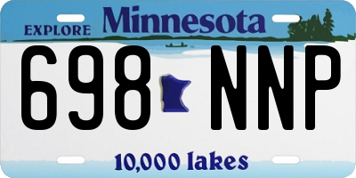 MN license plate 698NNP