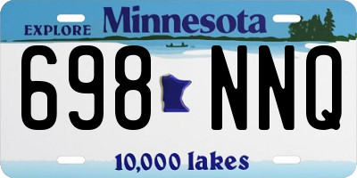 MN license plate 698NNQ