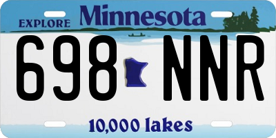MN license plate 698NNR