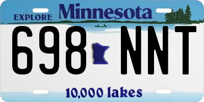 MN license plate 698NNT
