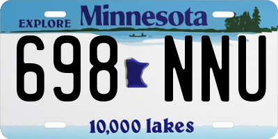 MN license plate 698NNU