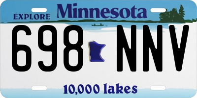 MN license plate 698NNV