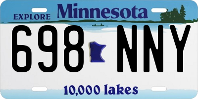 MN license plate 698NNY