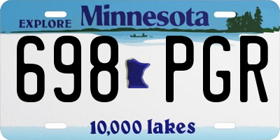 MN license plate 698PGR