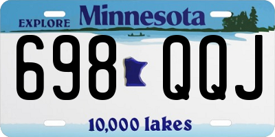 MN license plate 698QQJ