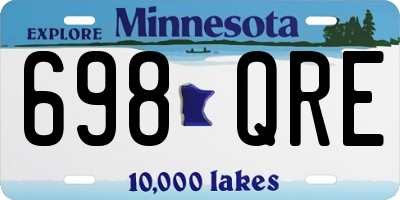 MN license plate 698QRE