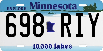MN license plate 698RIY