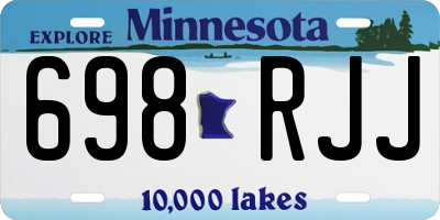 MN license plate 698RJJ