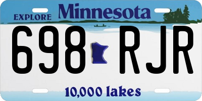MN license plate 698RJR