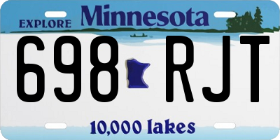 MN license plate 698RJT